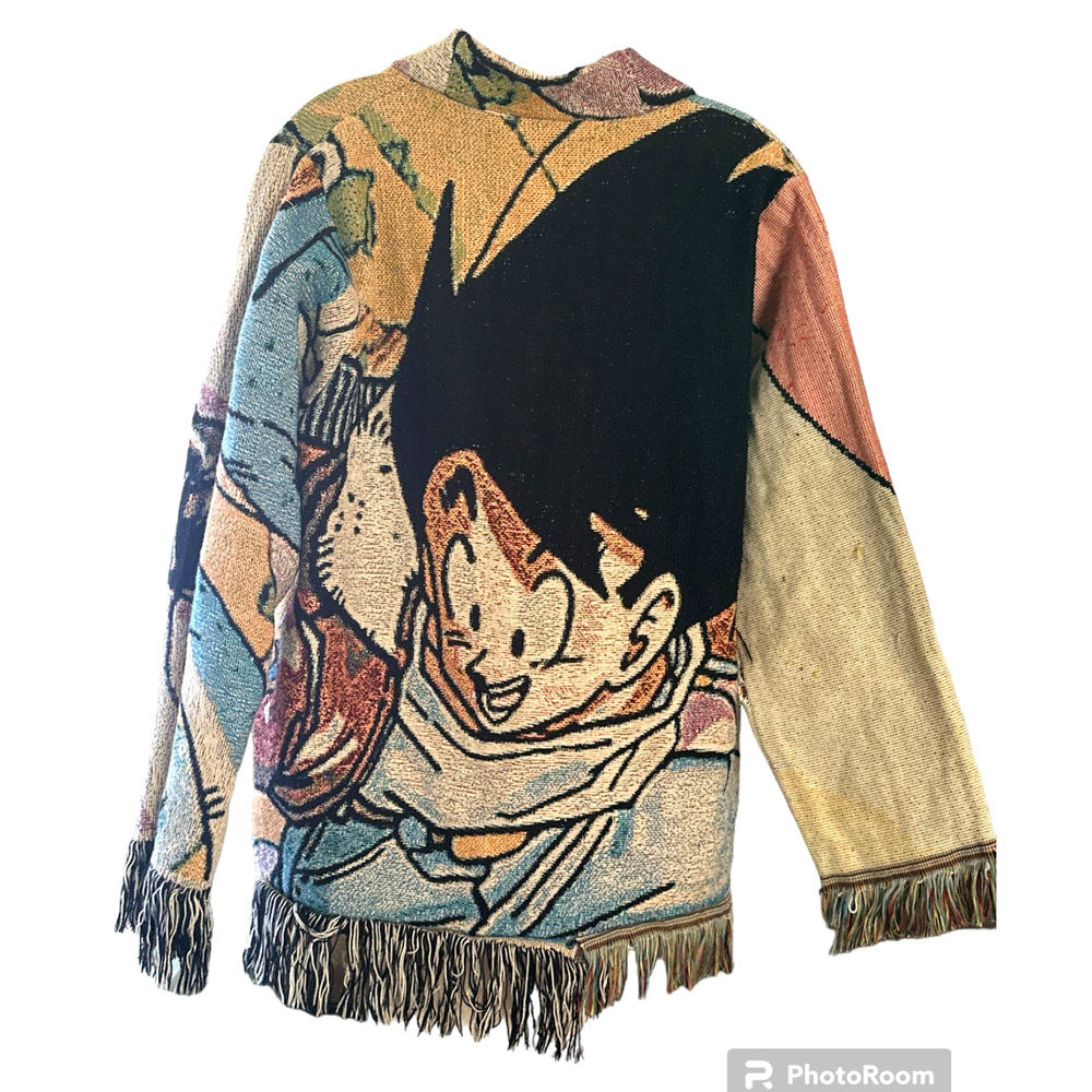 Dragon Ball Z Goku Tapestry Custom Jacket size M